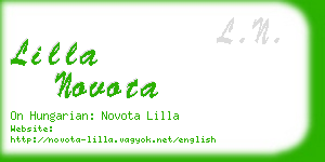 lilla novota business card